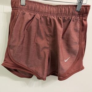 Nike Women's Athletic Shorts - Reddish Brown